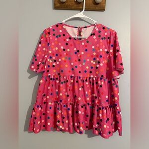 Colorful Polka Dot Women’s Top